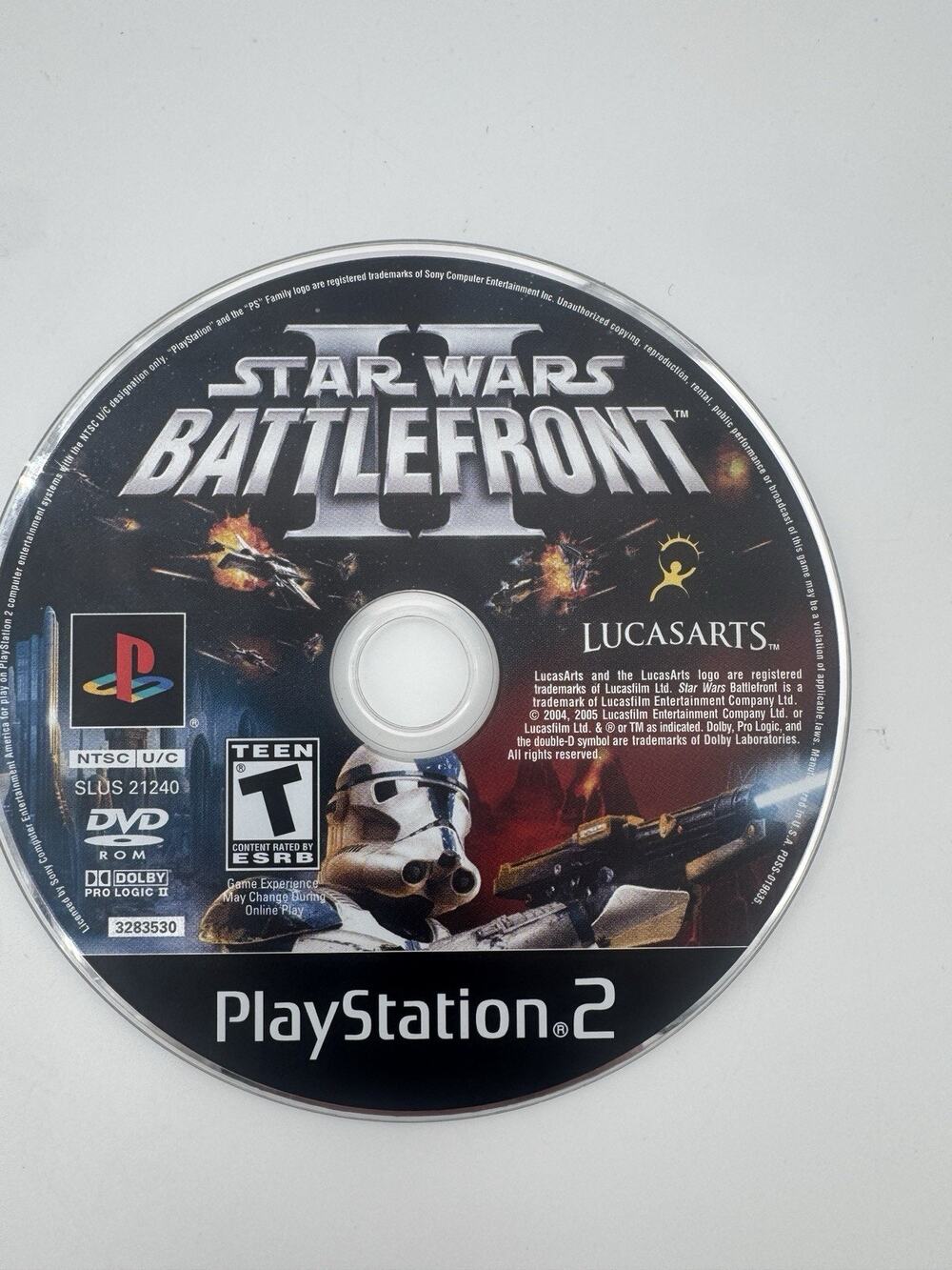 PlayStation 2 - STAR WARS BATTLEFRONT II - Disc only - 2006